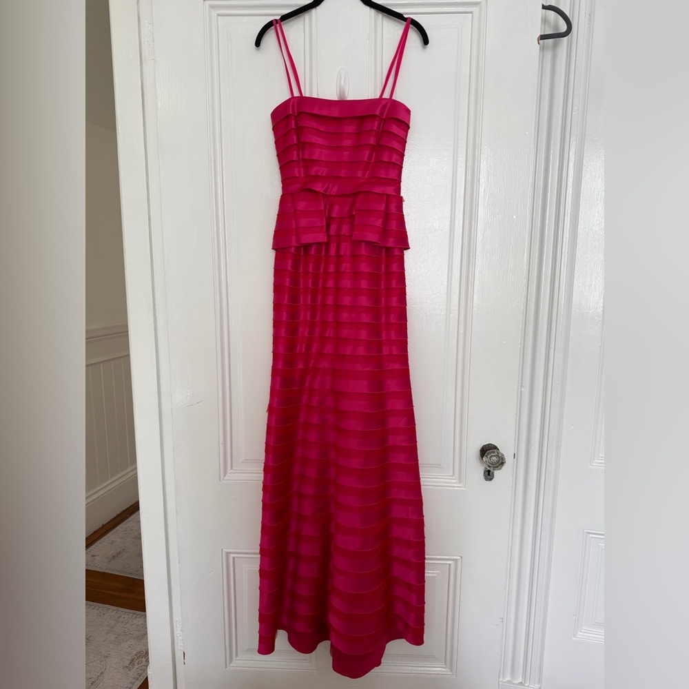 BCBGMaxAzira pink and red silk gown - size 0